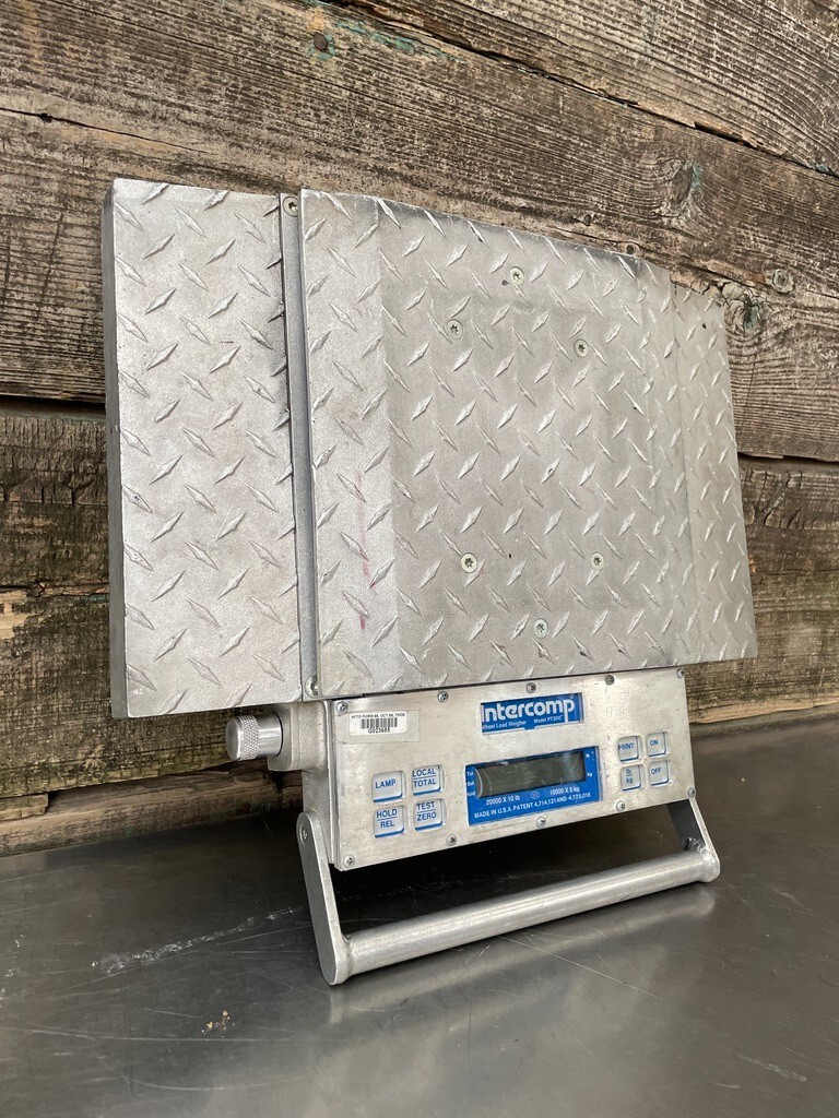 Intercomp PT300 Wheel Load 25,000 Portable Truck Scale *0L-0 Error*