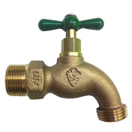 Arrowhead 301LF Brass Hose Bibb 1/2″ x 3/4″ MNPT x Hose Threaded