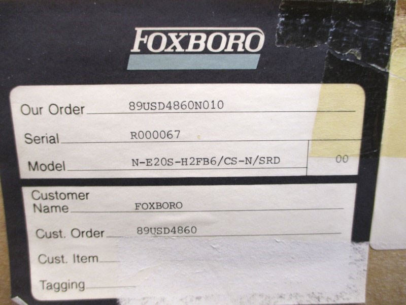 FOXBORO N-E20S-H2FB6/CS-N/SRD 2A NSMP