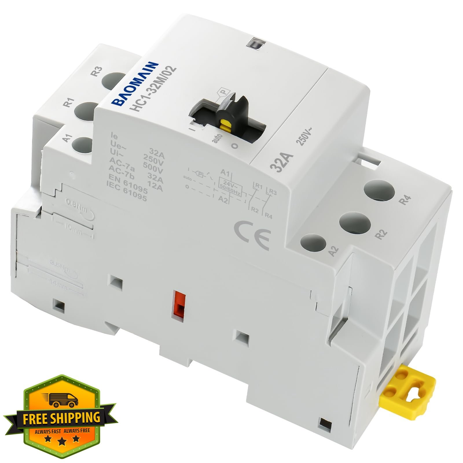 BAOMAIN Contactor HC1-32M 24V 2-Pole 32A 2NC
