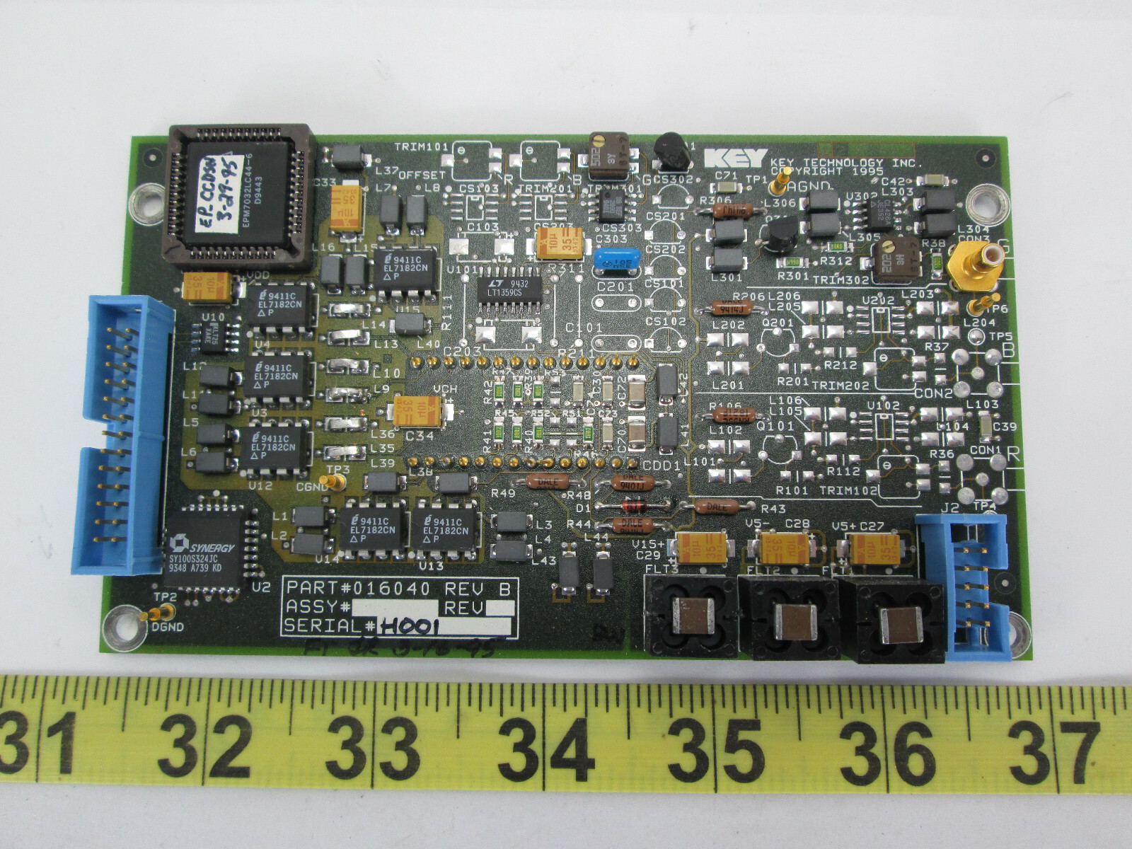 Key Technology PII-M1 Board Part # 016040 Rev B SKU B