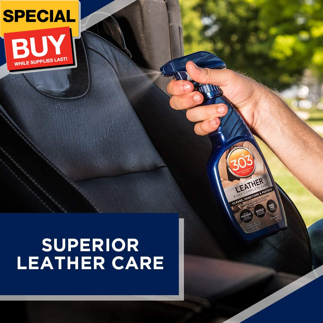 Leather 3-In-1 Complete Care – Cleans, Conditions, & Protects – Helps Prevent Fa
