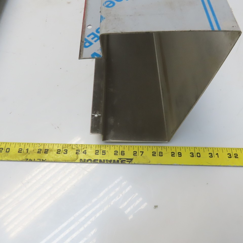 Brushed Stainless Steel Way Cover Trim Profile 3-1/2″ x 6-3/4″ x 60″ Lot of 2