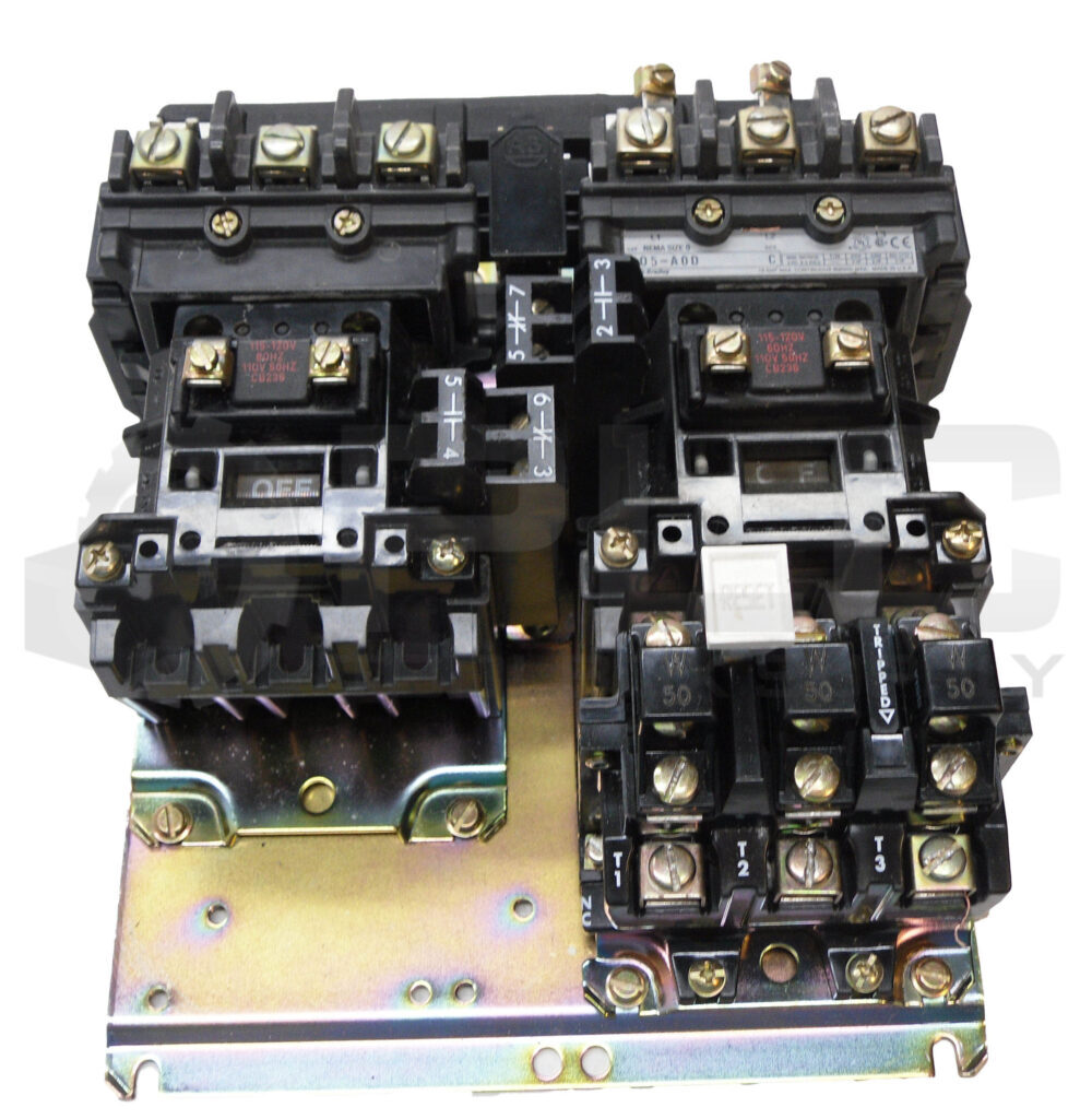 ALLEN BRADLEY 505-A0D /C STARTER W/ (2) CB236 COIL W/ 42185-800-01 W/ (3) W50
