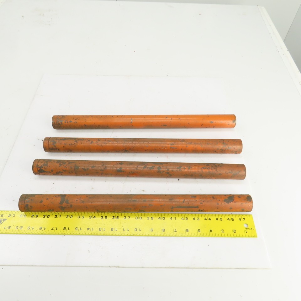 20″ OAL Threaded ID Steel Pipe Extension Tube Barrel 1″-8 TPI 1-1/2″ OD Lot Of 4