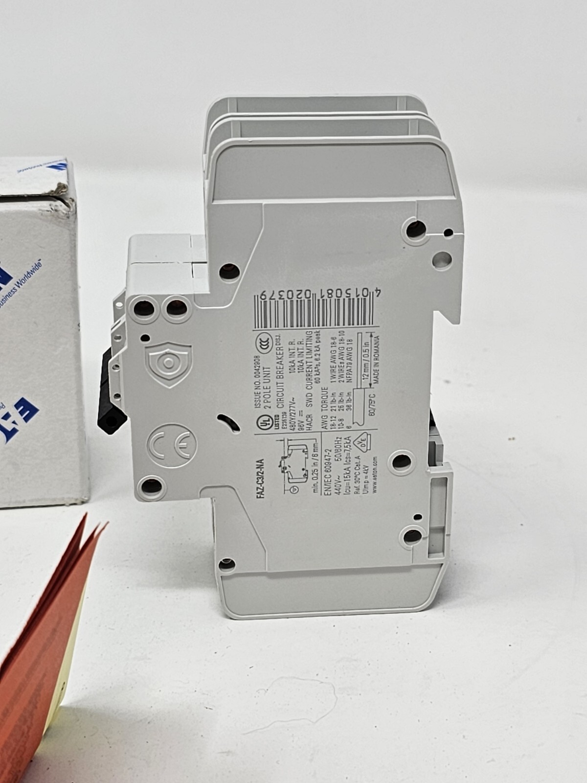 EATON FAZ-C3/2 250V 3A, Circuit Breaker – New