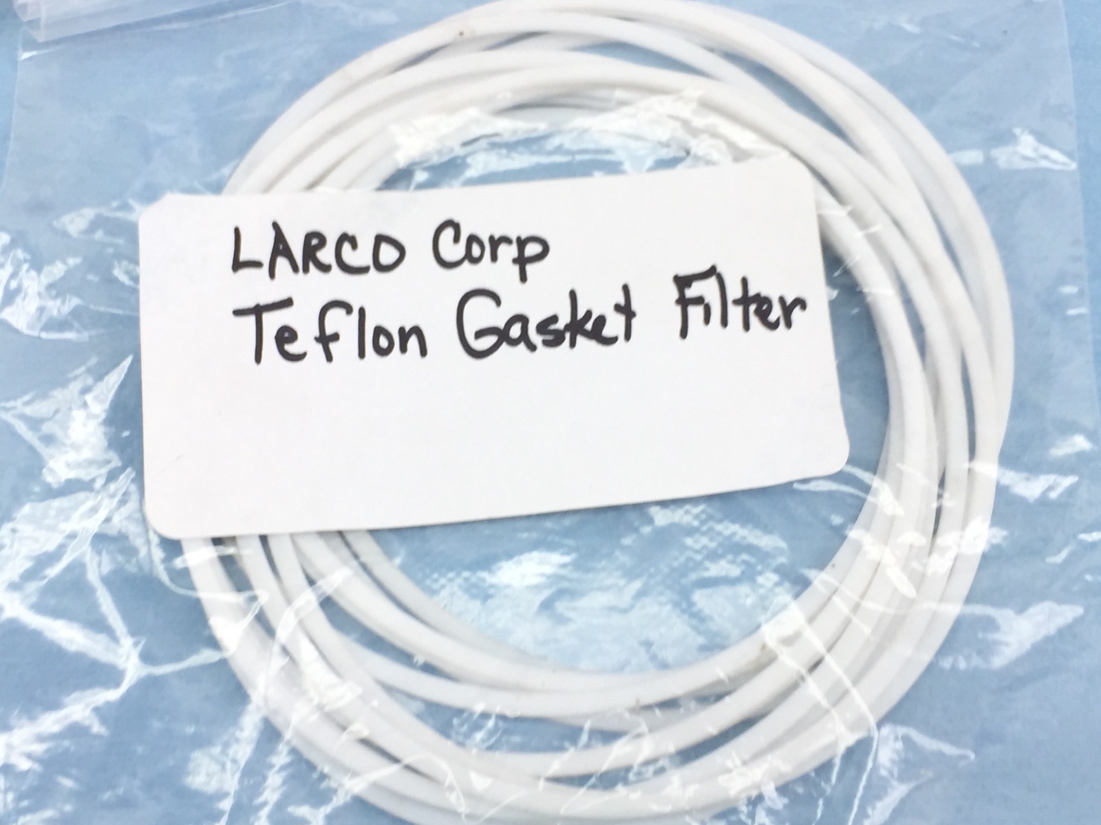 LARCO TEFLON WHITE FLAT FILTER GASKET 4-3/8”X1/16”X4-1/8” 12-PC (A614)