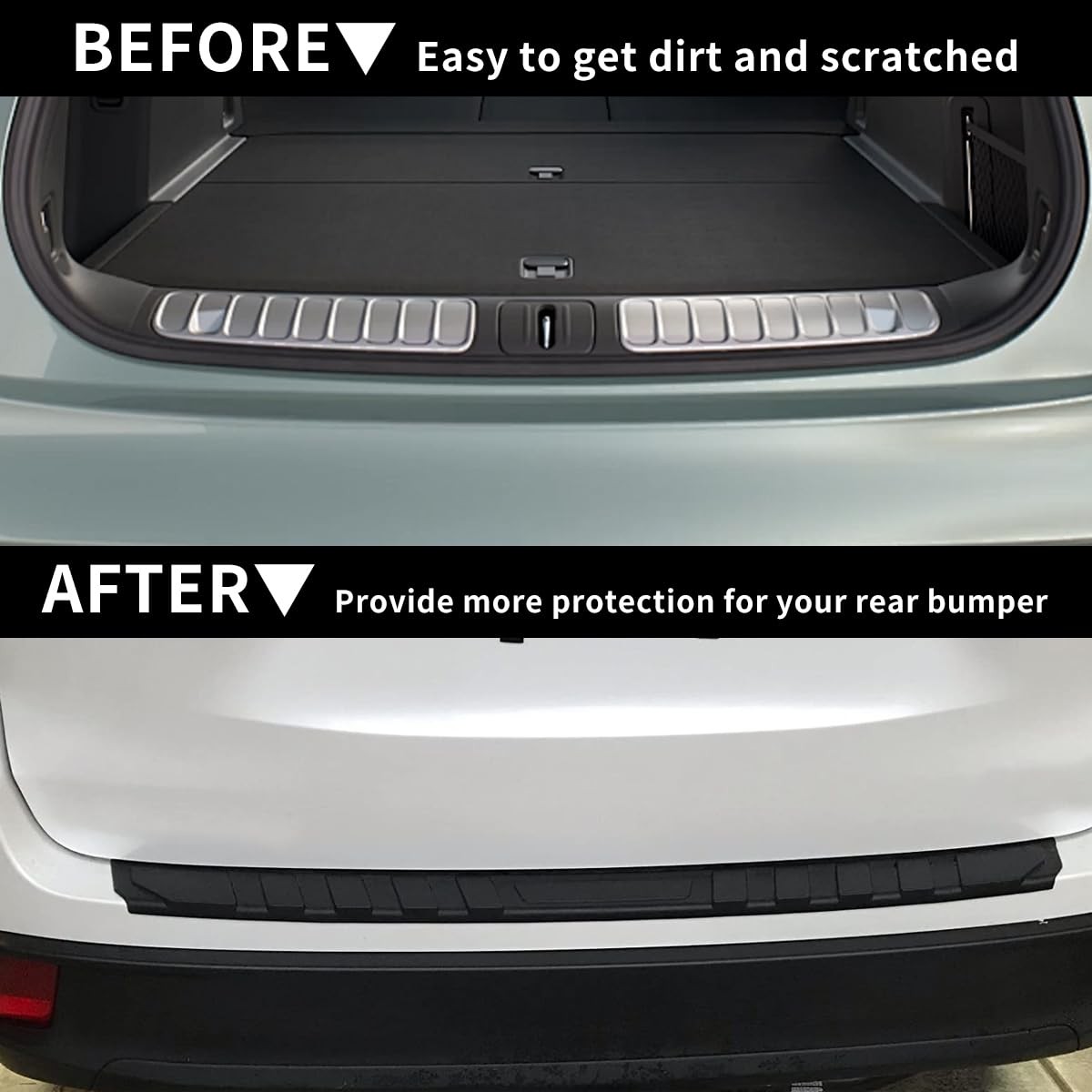 Rear Bumper Protector Guard Scratch Resistant Trunk Door Trim Cover Accessory