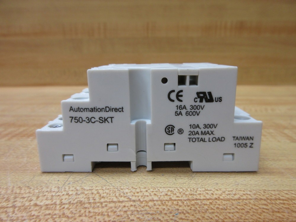 Automation Direct 750-3C-SKT Relay Socket 7503CSKT