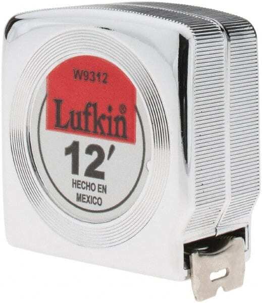 Lufkin W9312 Tape Measure: 12′ Long, 1/16 & 1/32″ (A2) Graduation