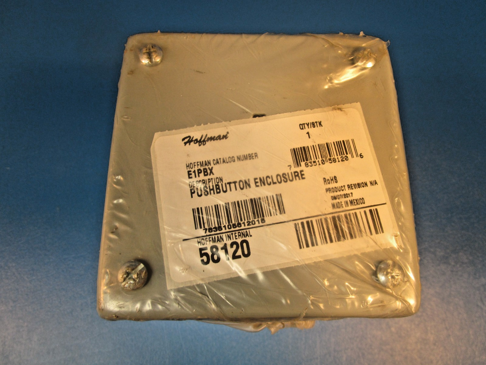 Hoffman E1PBX, Single Push button Electrical Steel Enclosure