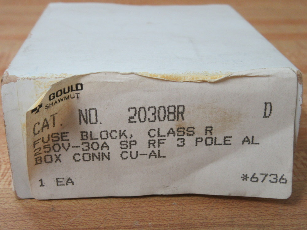 Gould Shawmut Ferraz 20308R Fuse Block