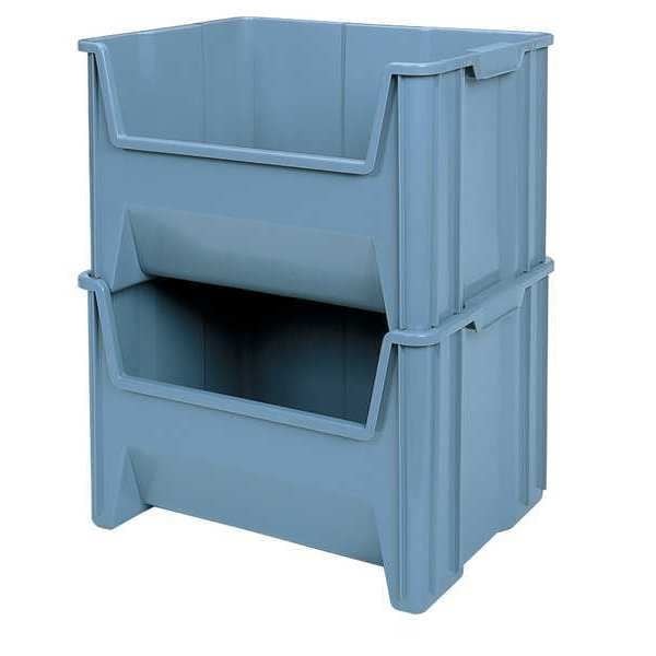 Akro-Mils 13017Red Stacking Bin, 15-1/4 In L X 19-7/8 In W X 12-1/2 In H, Red,