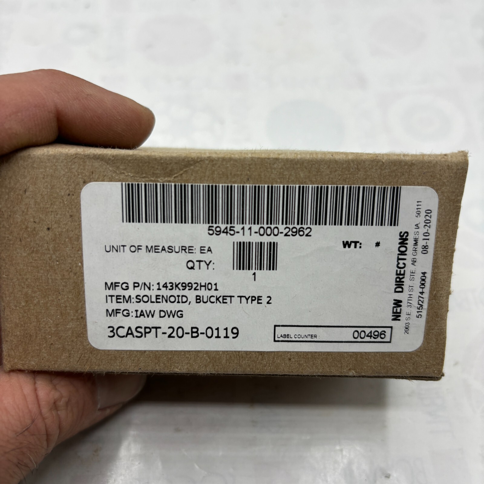Mecalectro 333 216/02 Solenoid Interlock Switch 8.10.BJ.45 /A 24VDC COIL 8.5W ⭐