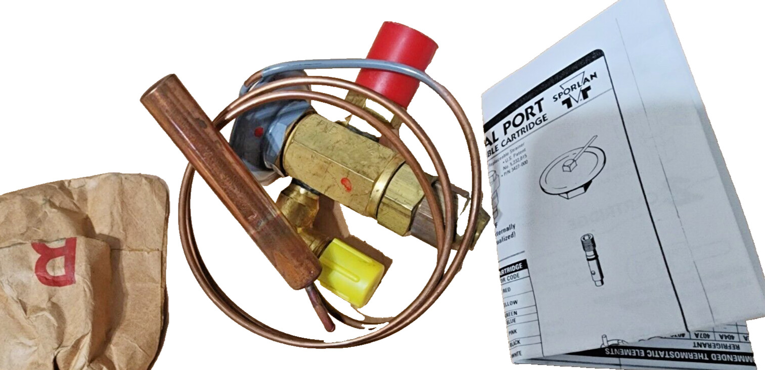 SPORLAN FVE-1/4-C / FVE1/4C EXPANSION VALVE THERMAL 1/4” X 1/2” SAE