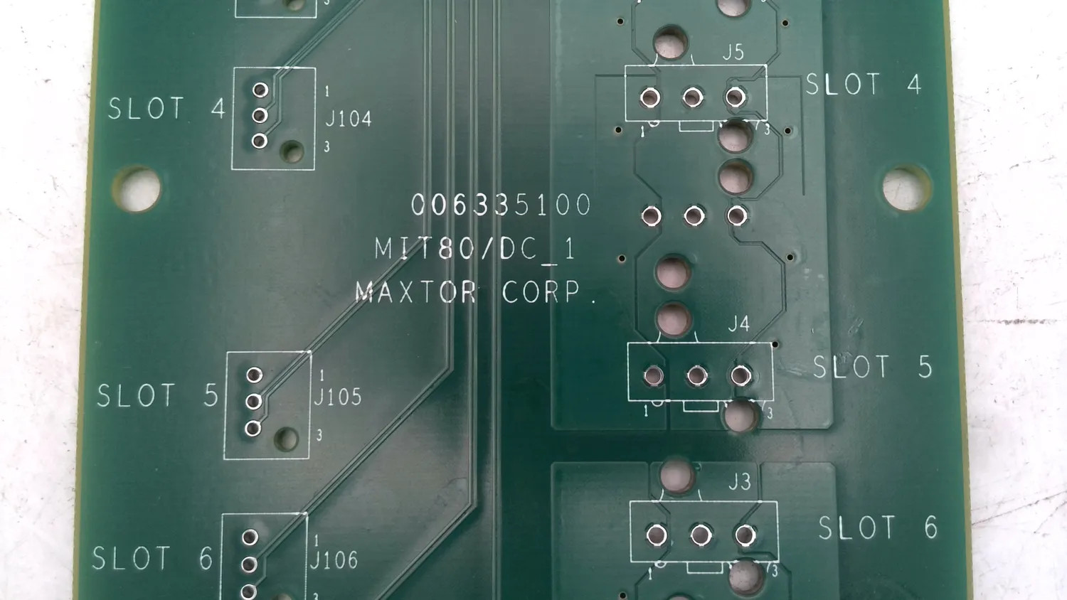MAXTOR CORP 006335100 MIT80/DC-1 PCB CIRCUIT BOARD SLOT MODULE
