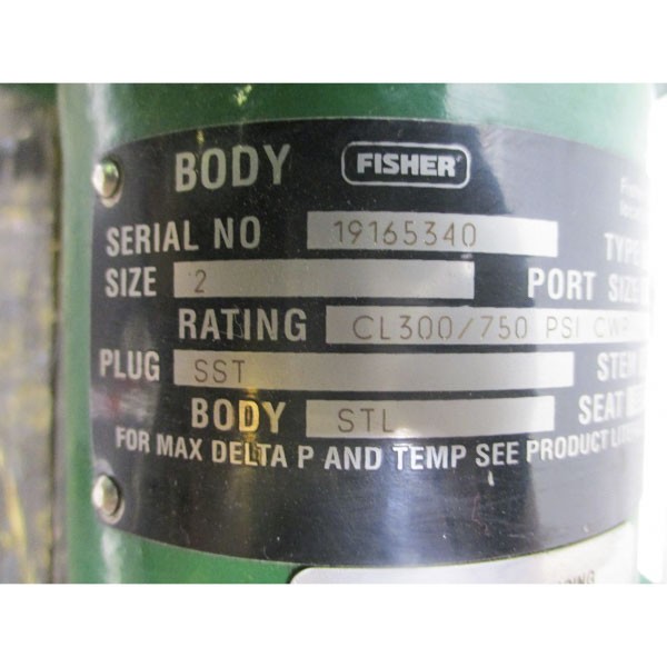 FISHER TYPE 657 ET SIZE 40 75PSI NSNP