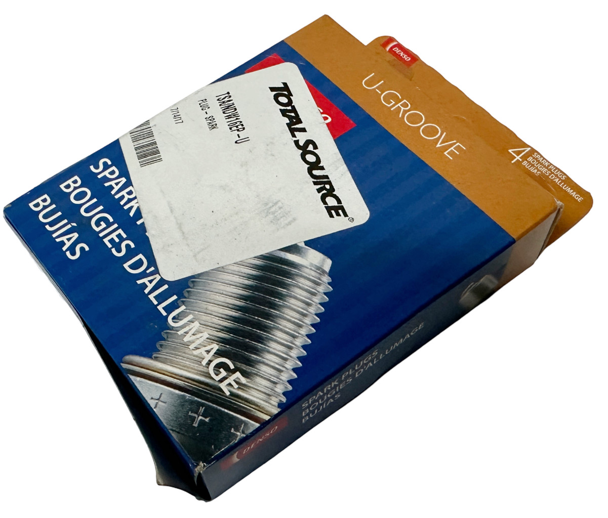 Pack of (4) Denso W16EP-U#4 U-Groove Spark Plug 3018#4