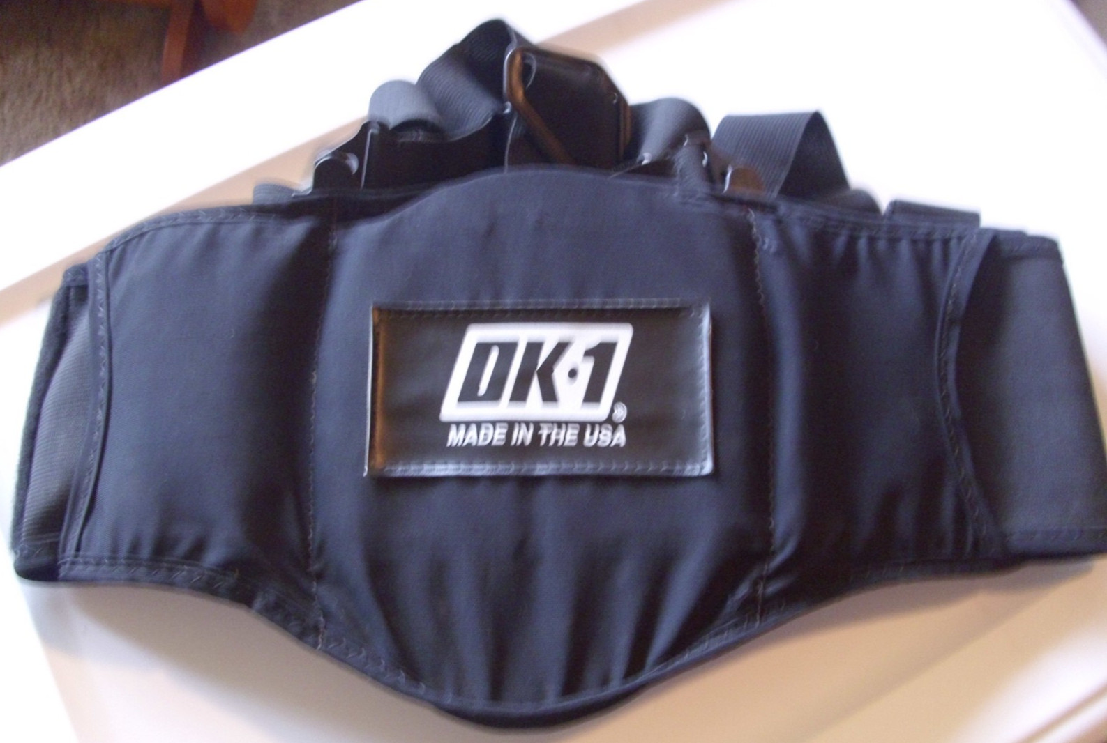 Ok-1 Back Support w/Adjustable Suspenders Medium 29-38 in. – Black