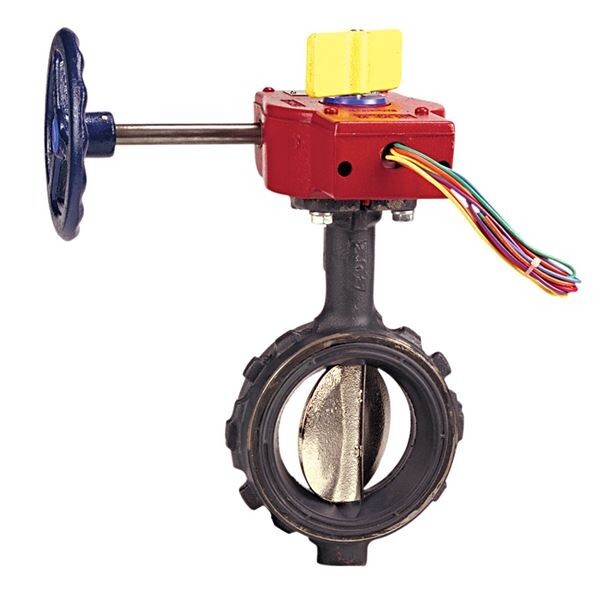 NEW NIBCO WD-3510-8 WAFER STYLE BUTTERFLY VALVE 4″ GEAR OP W/ SWITCHES 250PSI