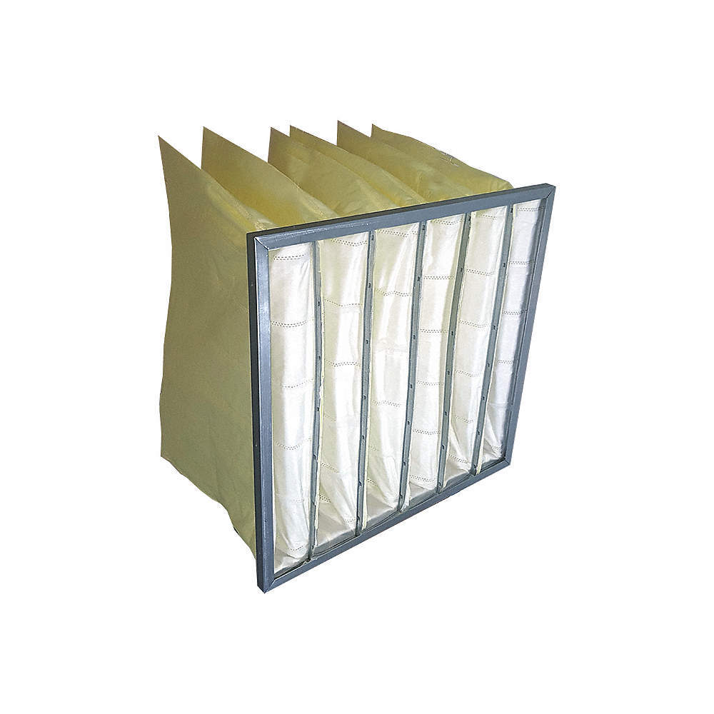 GRAINGER 6B641 Pocket Air Filter,24x24x22,MERV 14 6B641 PK 2