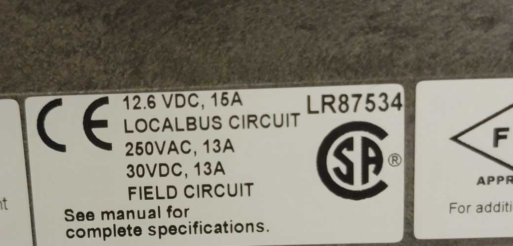 New Open Box Emerson KJ4003X1-BA1 8-W VerticalPLUS I/O Carrier Left