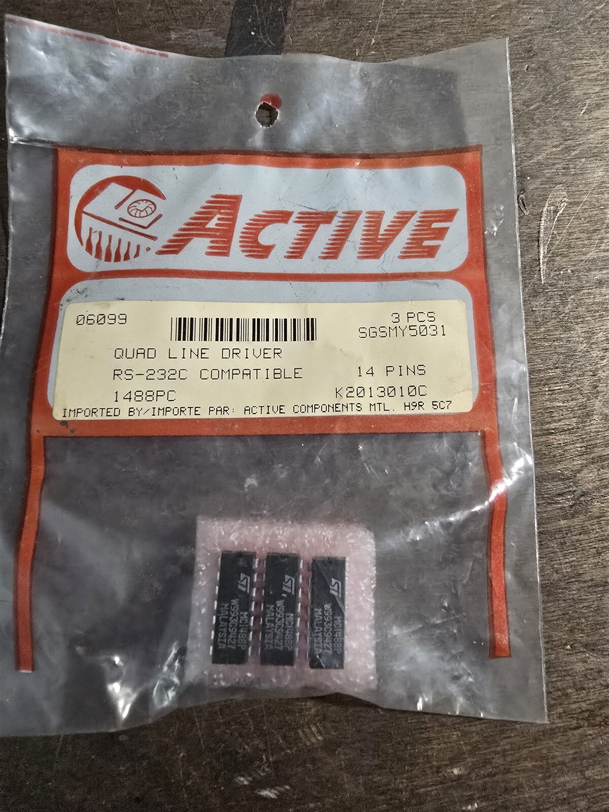 NEW Active SGSMY5031 Quad Line Driver 3-PCS *FREE SHIPPING*