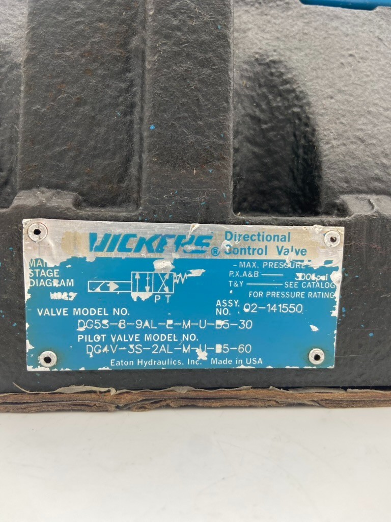 Vickers – Directional Control – 02-141550, DG5S 8 9AL E M U B5 30 – Genuine-New