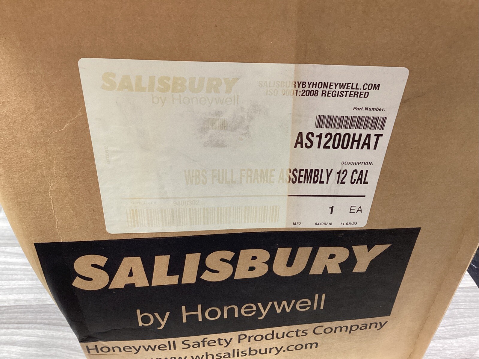 2016 SALISBURY Honeywell AS1200HAT Full Frame Assembly with Hardhat #800G145PR7