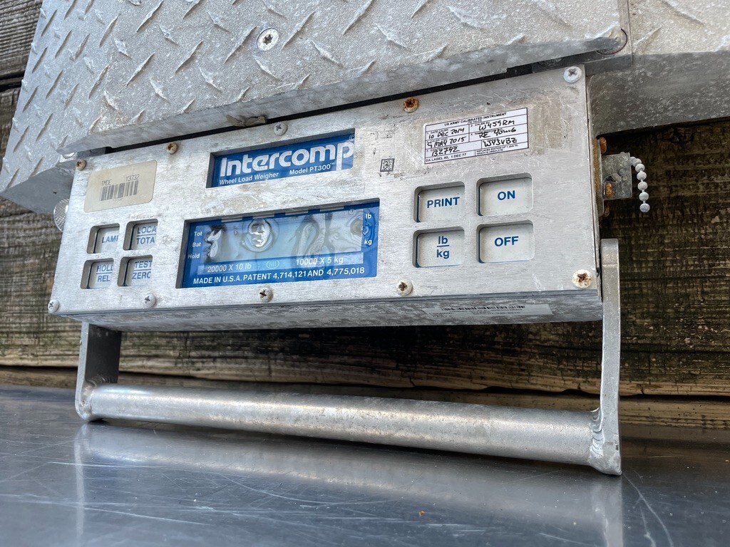Intercomp PT300 Wheel Load 25,000 Portable Truck Scale *NO POWER* 100128-M