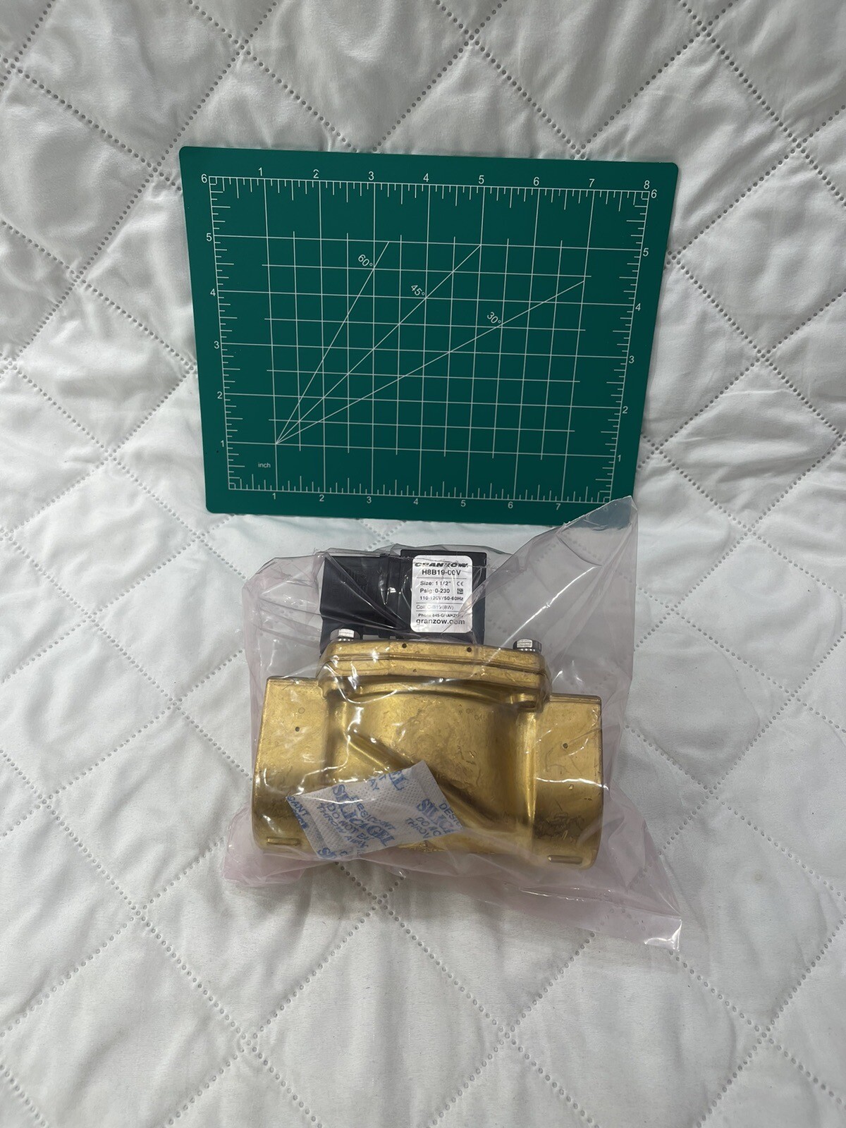 NEW GRANZOW VALVE H8B19-00V SOLENOID VALVE 1 1/2″ H8B1900Y M31HN8V-HF H8B19-00V