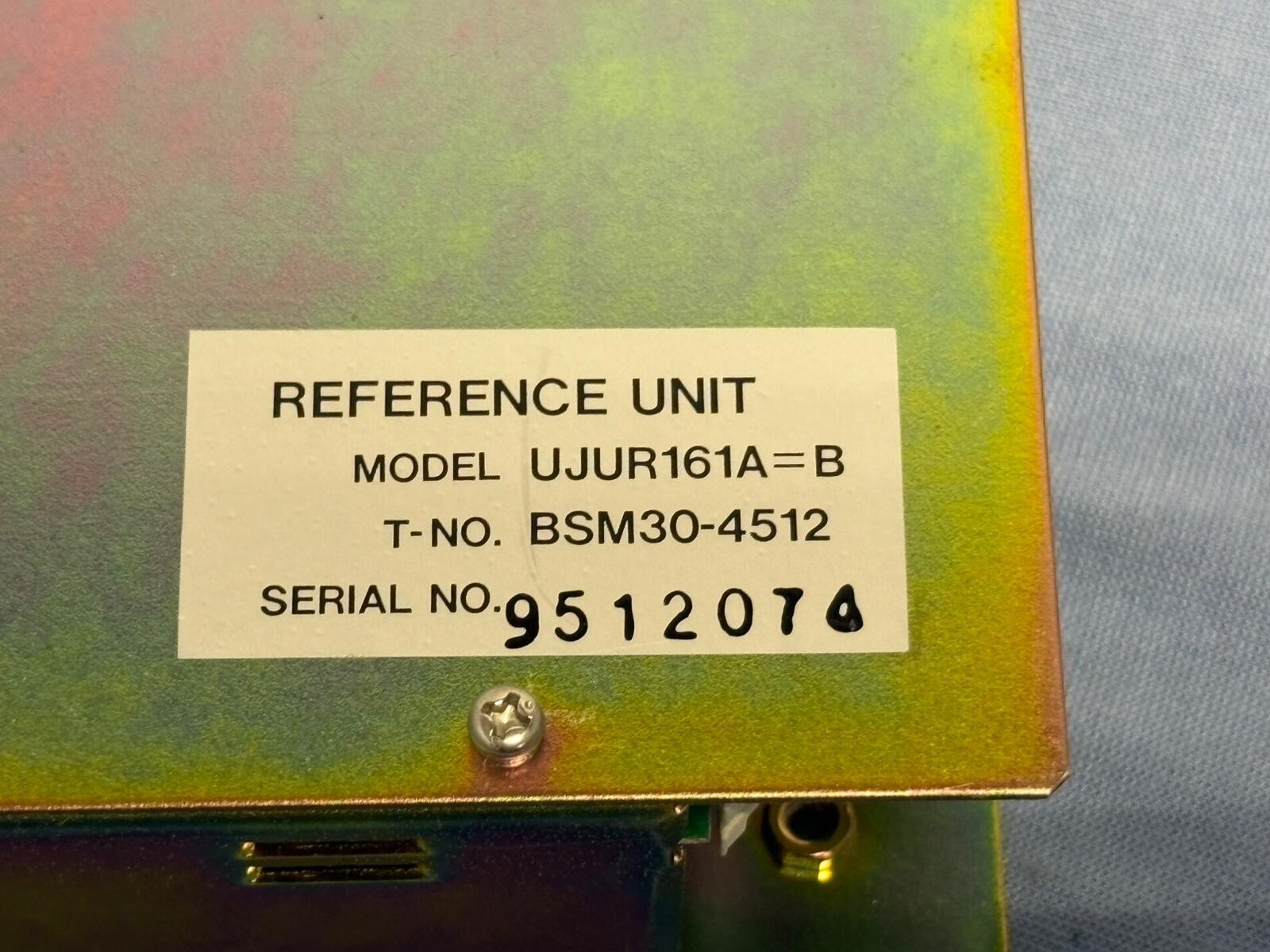 Toshiba UJUR161A=B Reference Unit Module Part BSM30-4512 for SSH-160A Sonolayer