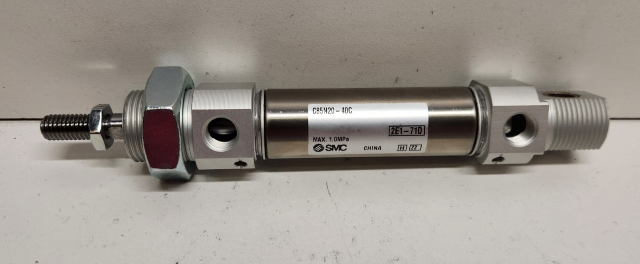 NEW NO BOX! SMC 20MM BORE X 40MM STROKE PNEUMATIC CYLINDER C85N20-40C