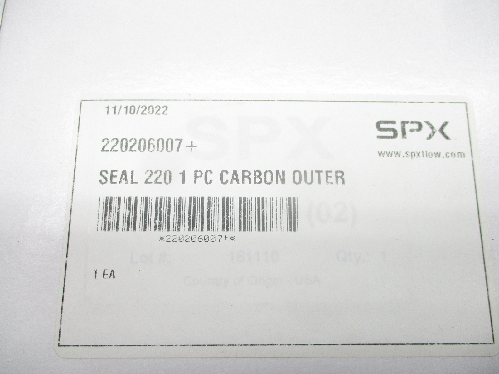 SPX FLOW 220206007 CARBON SEAL NSMP