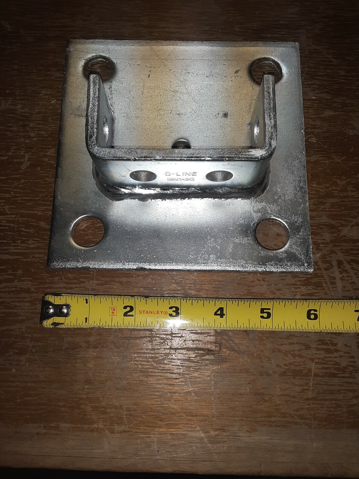 NEW! Strut Post Base Cooper B-Line B281ASQ Steel, Electro-Plated Zinc–(10)