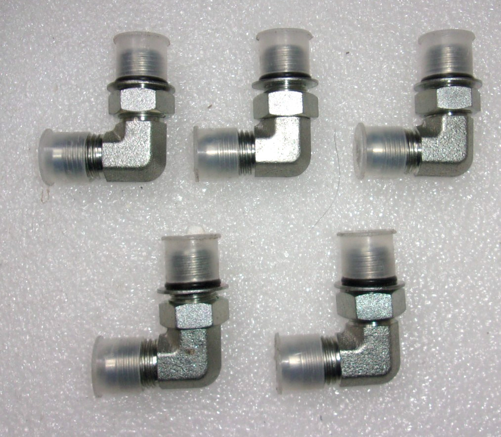 BRENNAN 6801-06-06, 3/8″ x 3/8″(9/16″thread) 90 Degree Hydraulic Fitting (Pk-05)