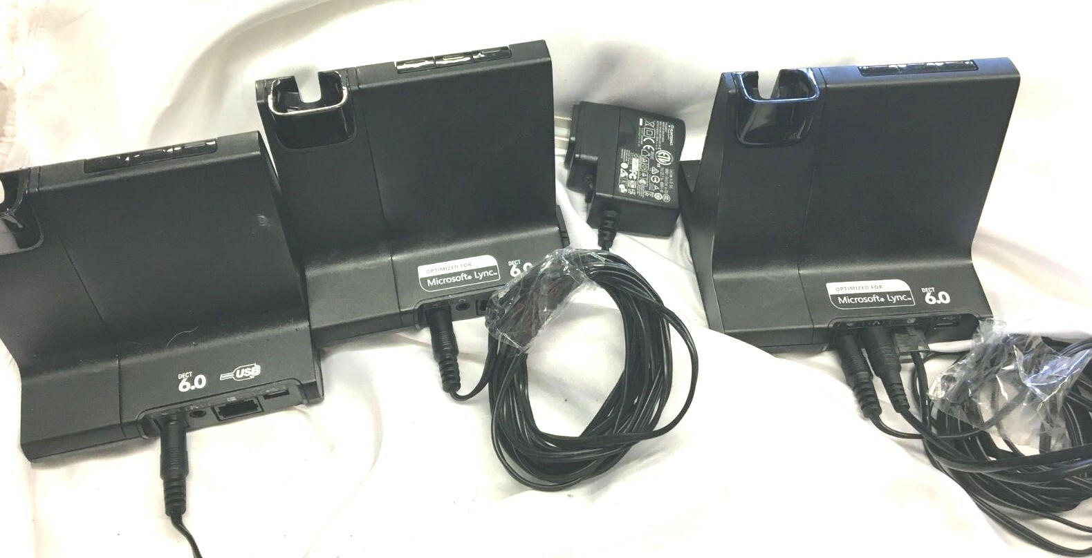 Plantronics Lot of 10 Sets Dect 6.0 Charger Base + Handset Lifter, CS55