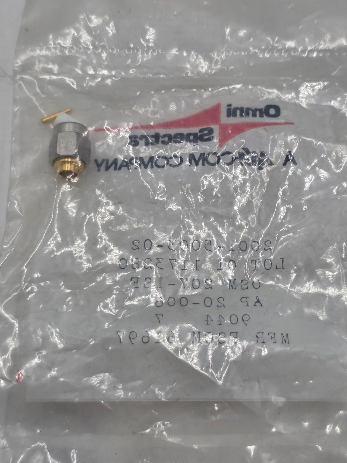 OMNI SPECTRA 2001-5003-02 CONNECTOR