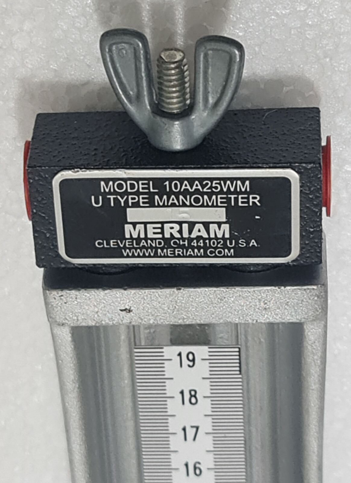 MERIAM MODEL 10AA25WM U TYPE MANOMETER 10AA25WM-15