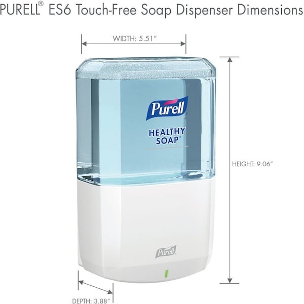 Purell 6430-01 Es6 Touch-Free Soap Dispenser 1200Ml- White