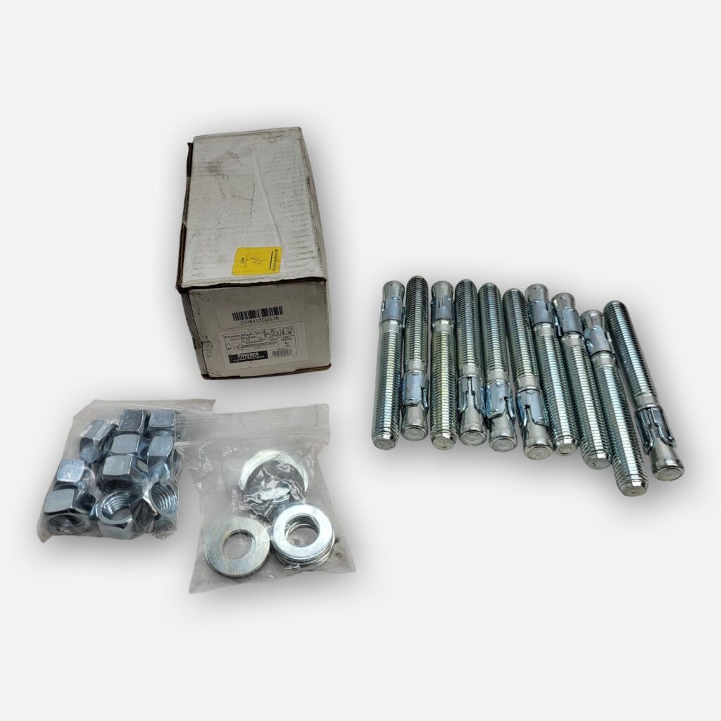 NEW BOX OF 10 POWERS FASTENERS 9640SD1 SEISMIC ANCHORS 3/4″ X 4-1/4″ *READ*