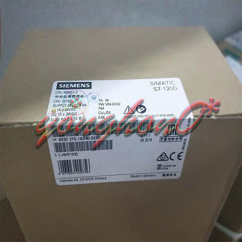 1piece NEW SIEMENS 6ES7215-1AG40-0XB0 DC 6ES7 215-1AG40-0XB0 CPU 1215C