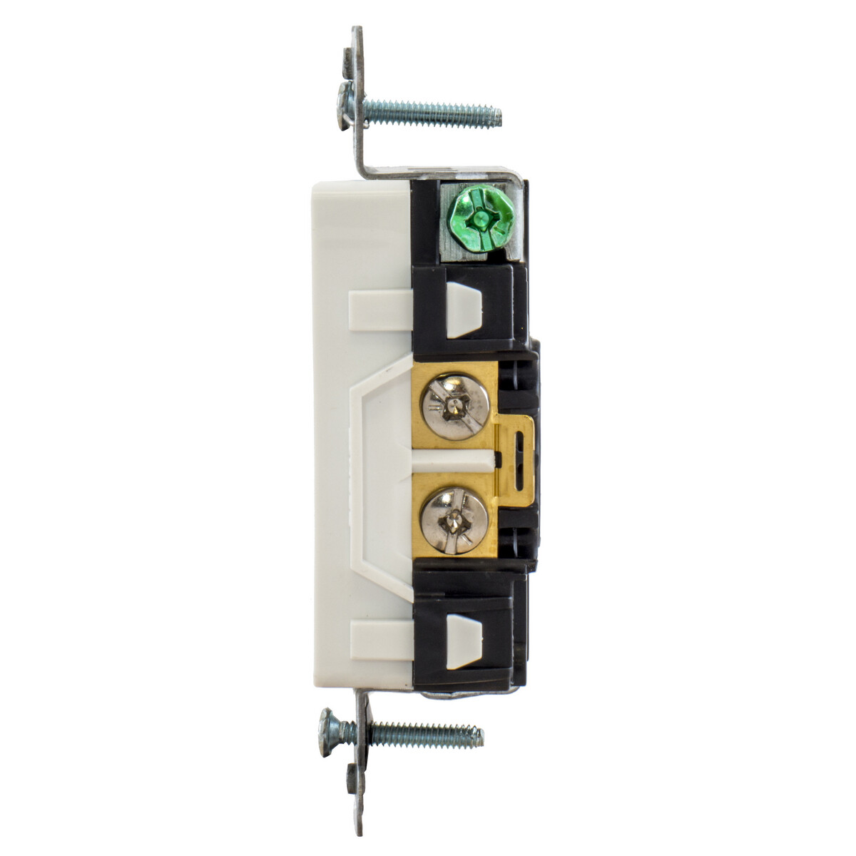 Hubbell 20A 125V 2-Pole 3-Wire NEMA 5-20R White Receptacle
