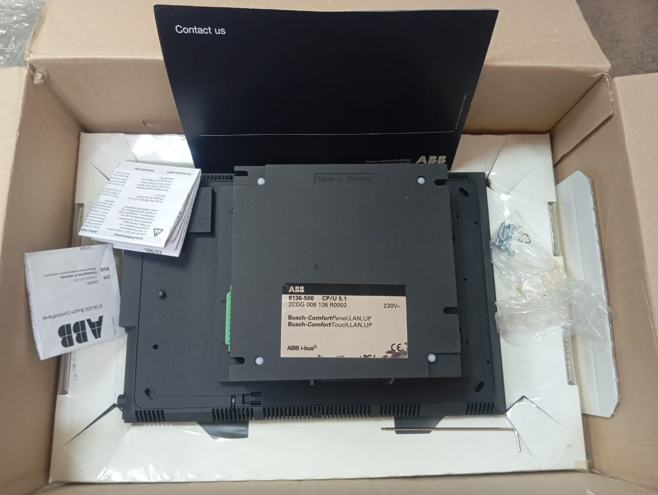 ABB / Busch-Comfort Panel LAN UP / 8136-500 CP/U 5.1 / 2CDG 008 136 R0002