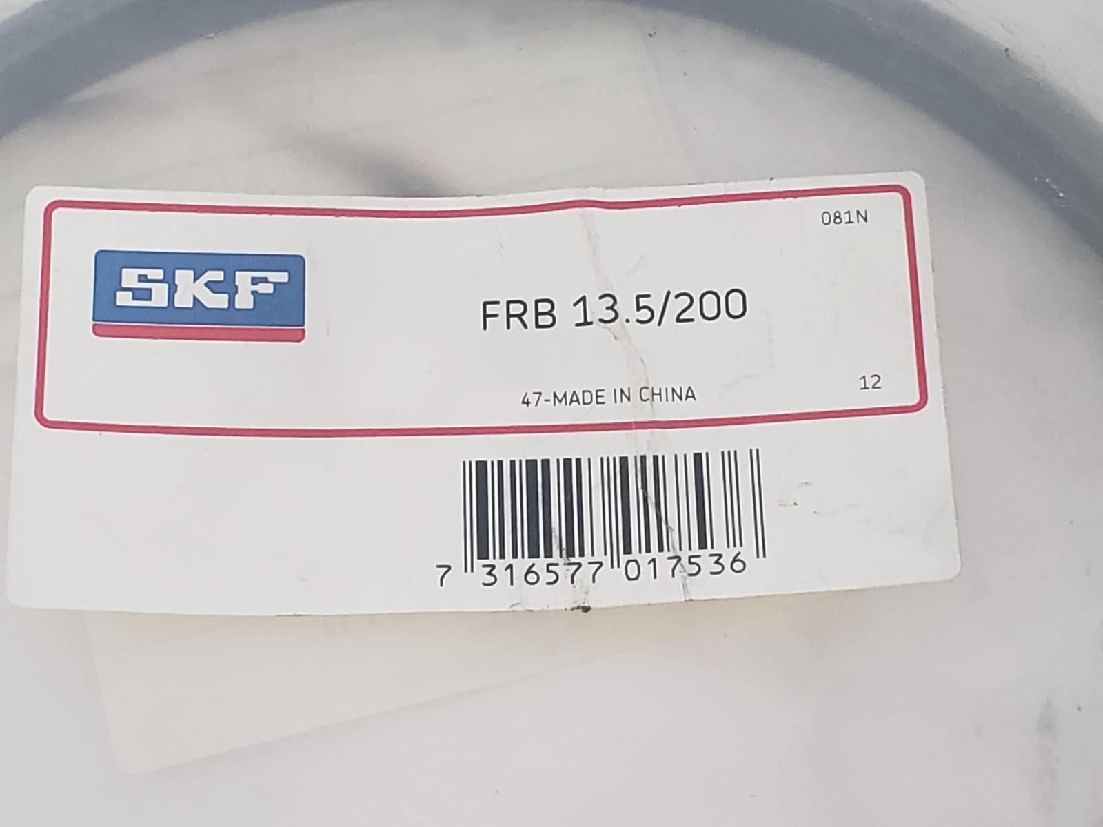 SKF FRB 13.5/200 LOCATING RING 200x187x13.5mm, NIB