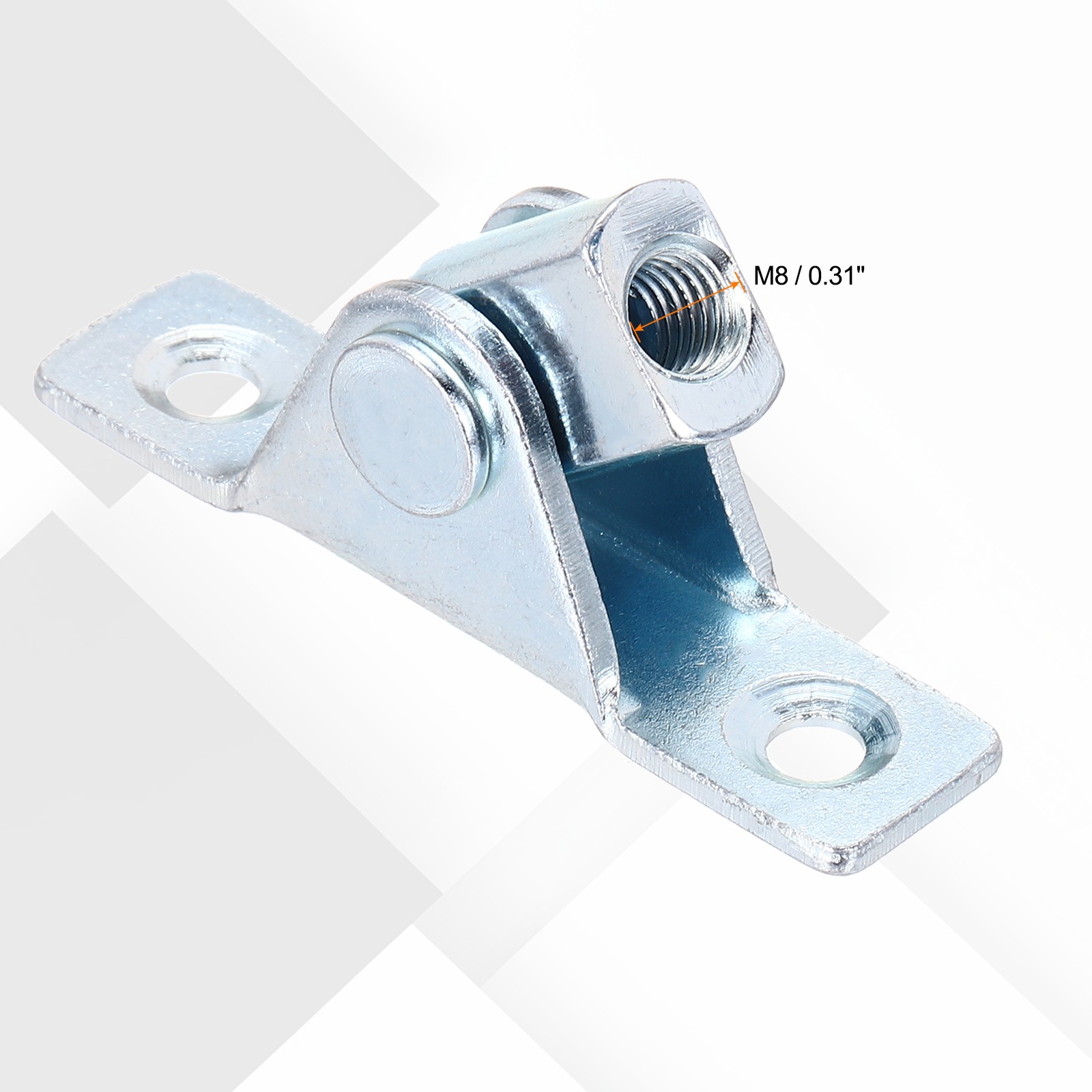 Gas Spring End Fitting Connectors M8 Female Thread A3 Steel with Bracket 4pcs
