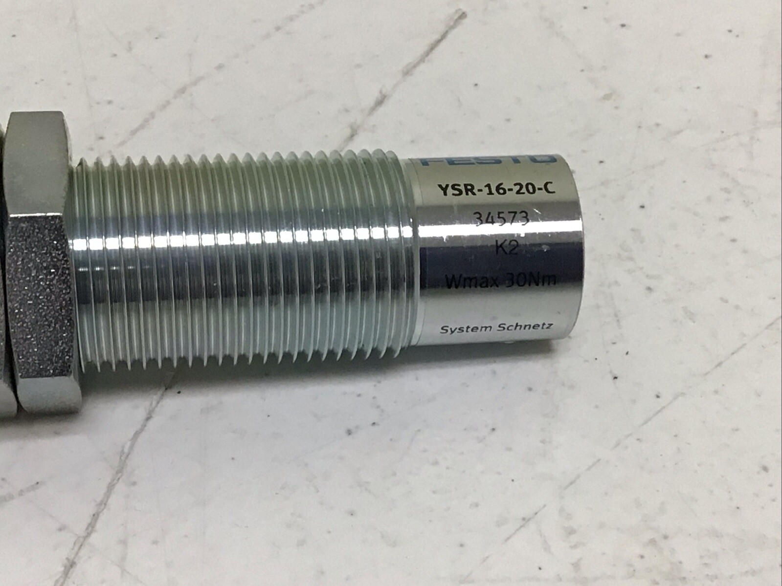 NEW, FESTO YSR-16-20-C SHOCK ABSORBER 12MM BORE 12MM STROKE, FREE SHIPPING