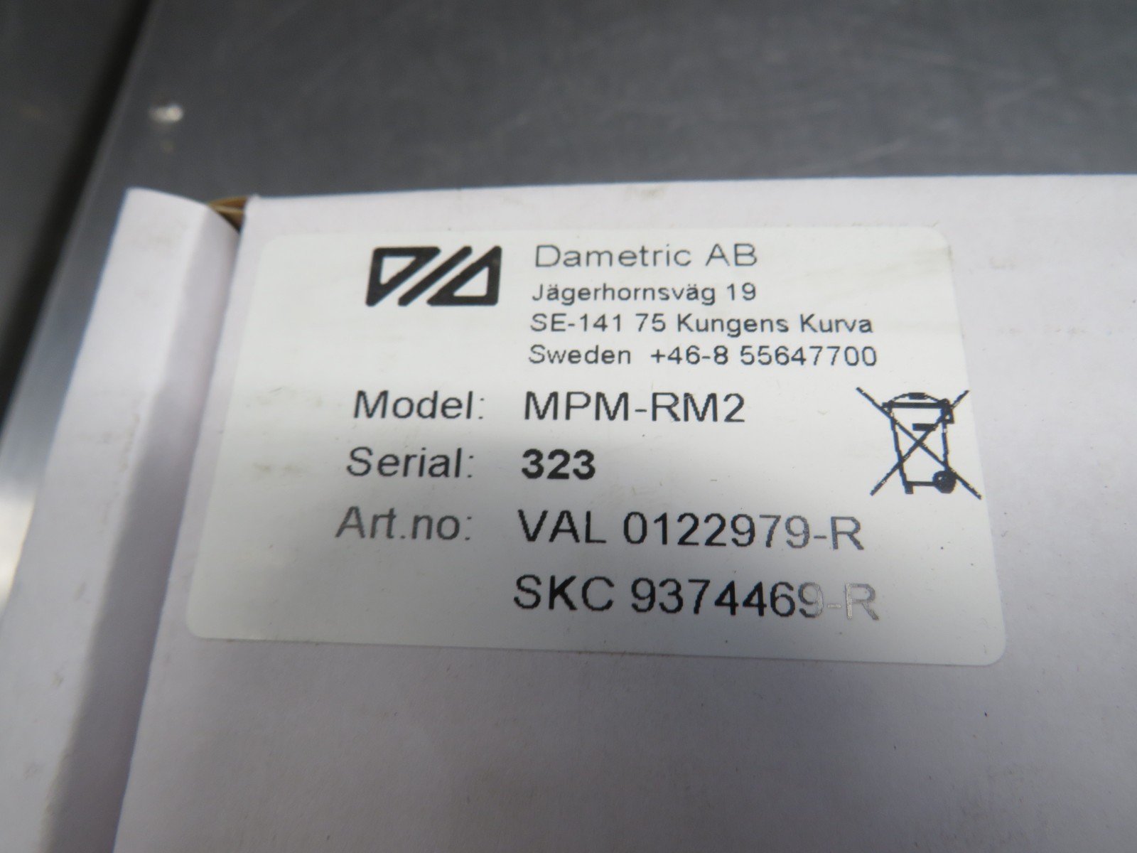 Dametric AB MPM-RM2 Board Valmet VAL0122979-R