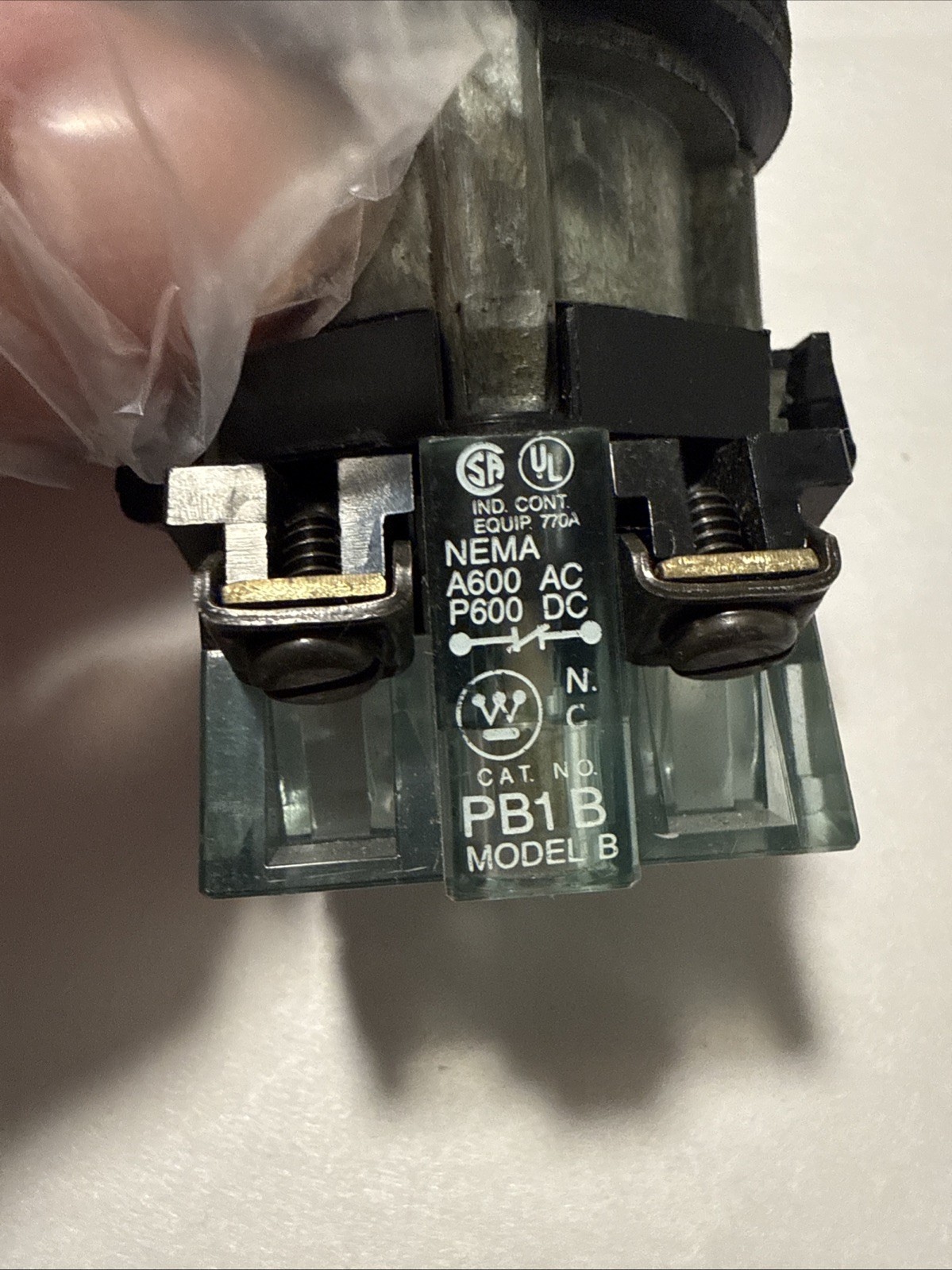 Lot of 7 Westinghouse C950303 Pushbutton Operators PB1A PB1B Flush & Extended