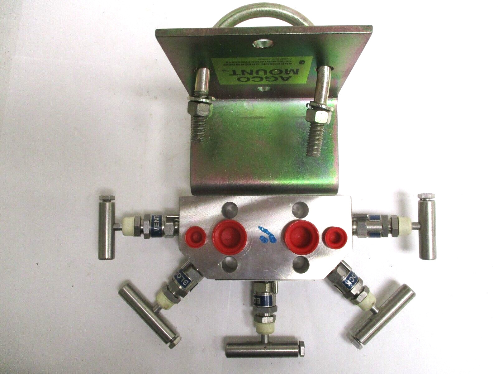 ANDERSON GREENWOOD , 5-VALVE MANIFOLD , MC5PVIS-4 , 6000 PSI , with BRACKET